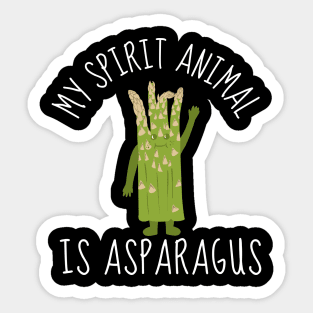 Asparagus: My Spirit Vegetable Sticker